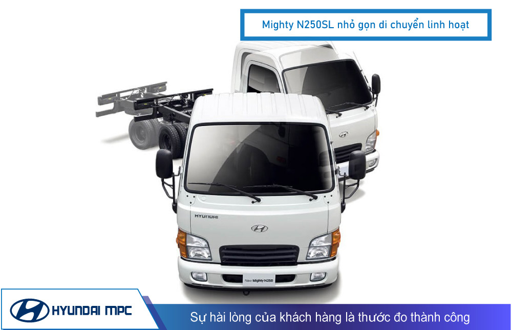 Giá xe tải Hyundai Mighty N250SL 2 tấn và 2.5 tấn