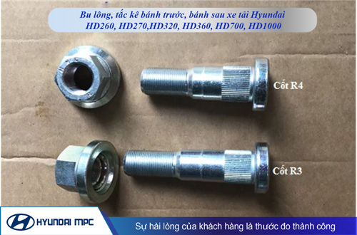 Bu long tắc kê bánh trước bánh sau xe tải Hyundai, xe Đầu kéo Hyundai