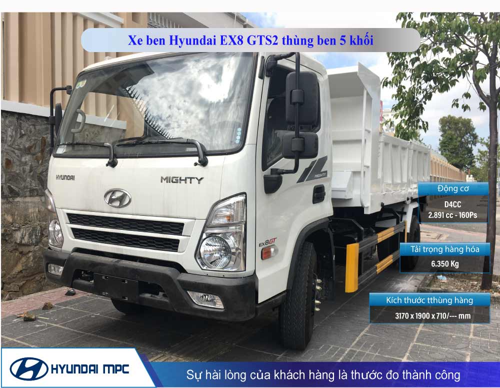 Hình ảnh xe ben 5 khối Hyundai Mighty EX8 GTS2