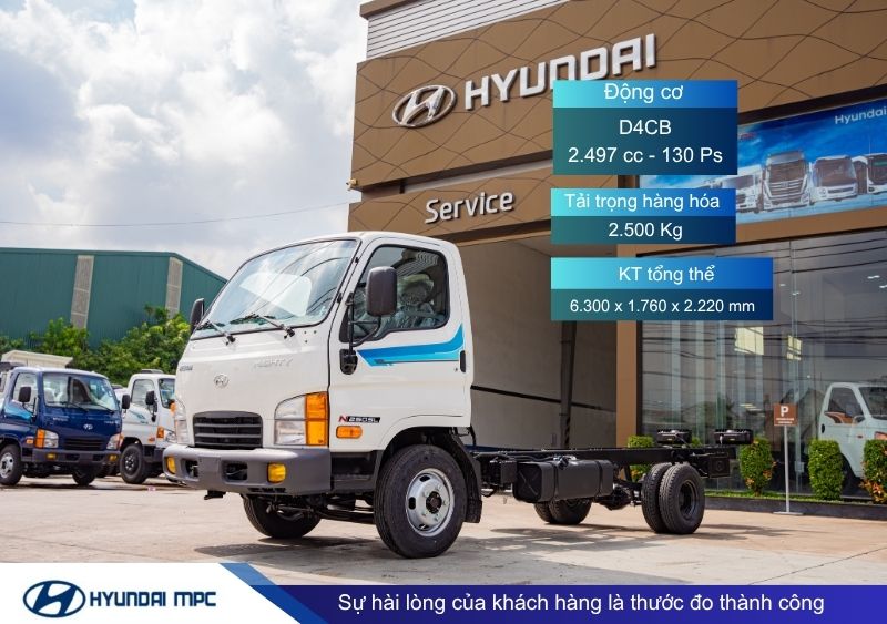Giá xe tải Hyundai Mighty N250SL 2 tấn và 2.5 tấn
