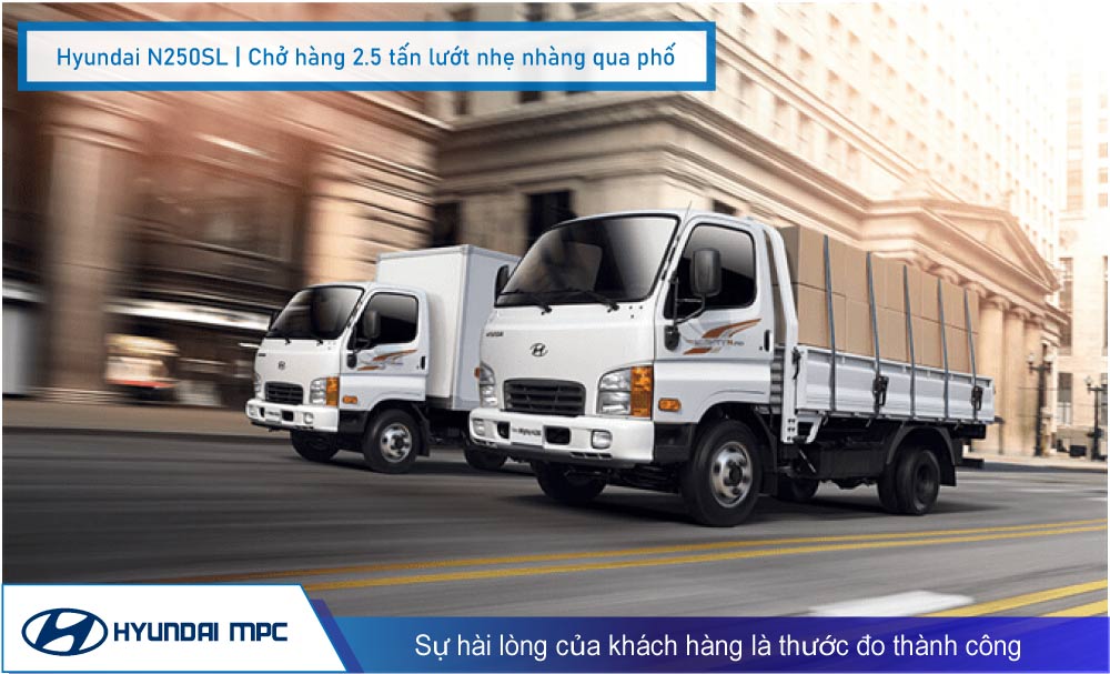 Bảng giá xe tải 2 tấn Hyundai, Isuzu, Hino và Kia
