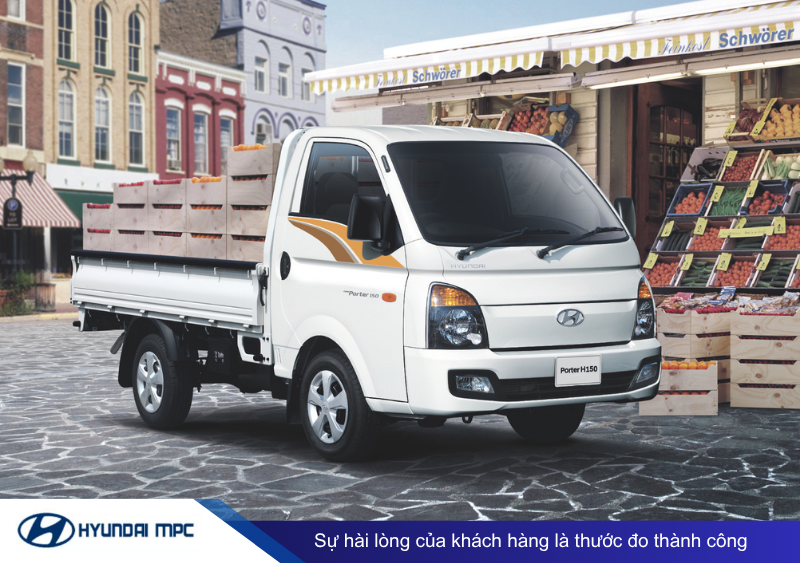Giá xe tải Hyundai Porter H150 thùng bạt, lửng, kín Composite