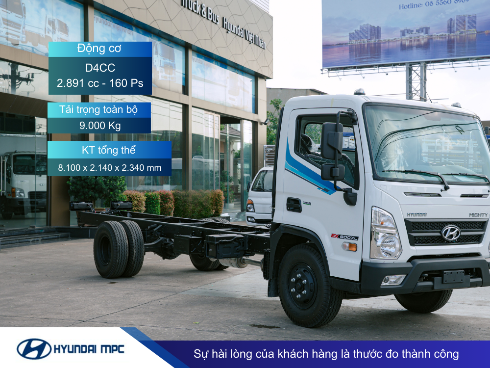 Xe tải Hyundai Mighty EX900XL tải 5T thùng dài 6m