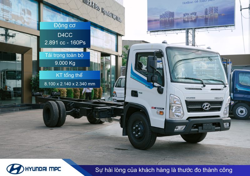 Xe tải Hyundai Mighty EX900XL tải 5T thùng dài 6m
