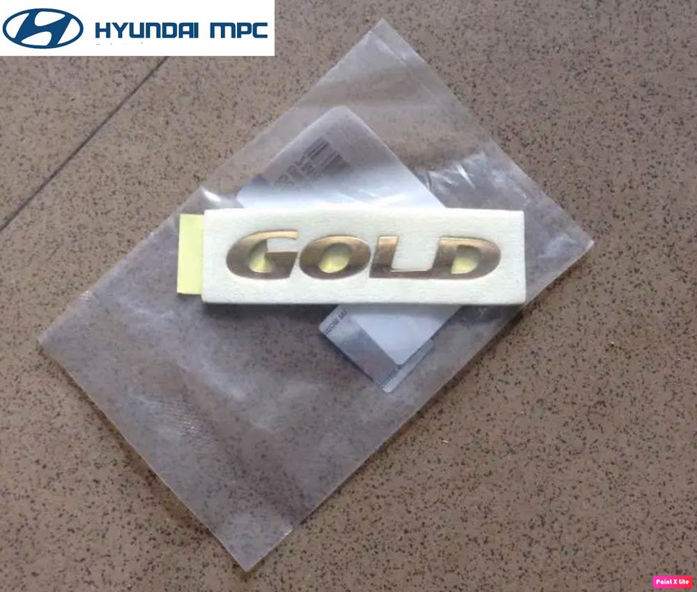 Chữ Gold nhỏ xe tải Hyundai